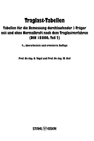 Traglast-Tabellen